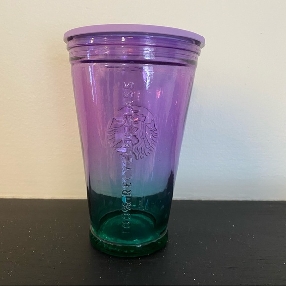 Starbucks 2022 Ombre Purple & Teal
Recycled Glass Cold Cup 16 Fl oz. - Picture 4 of 12